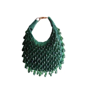 Emerald crystal drop bag