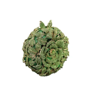 Emerald rose clutch