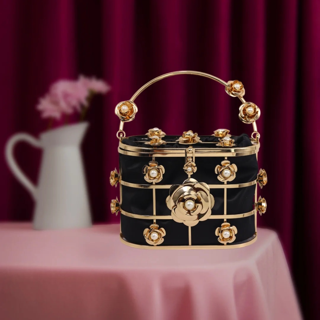Gold Camellia basket