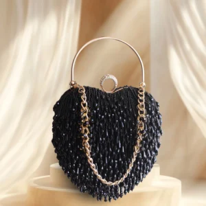 Jade Black Crystal heart