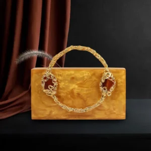 Ornate twisted handle clutch