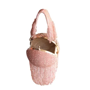 Peach tassel twirl