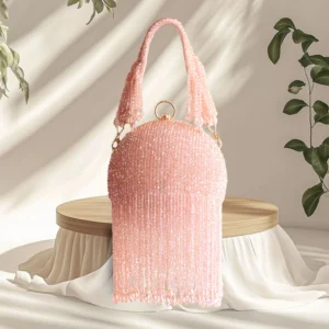 Peach tassel twirl