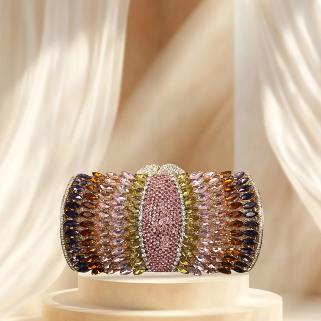 Prismatic Elegance clutch
