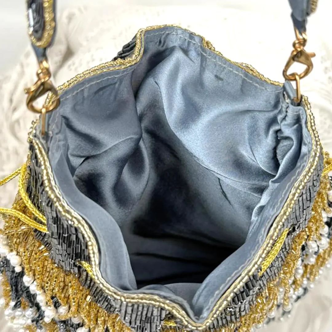 Shimmer fringe bag
