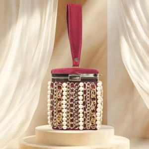 Velvet Pearl Embellished Box