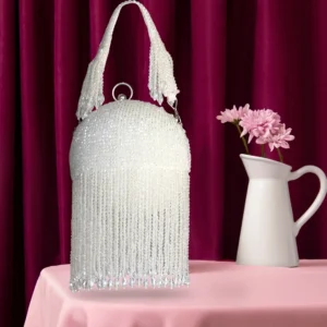 White Tassle Twirl